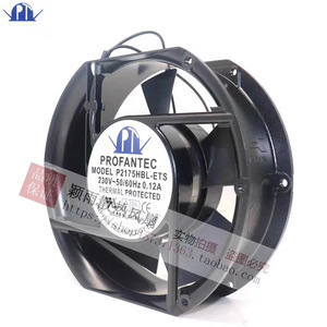 พัดลมแกน Profantec รุ่น P2175HBL-ETS 230V 0.12A ป้องกันความร้อน ติดผนัง ใบพัดพลาสติกสีดำ ลูกปืน ผลิตในไต้หวัน - Product Image 2