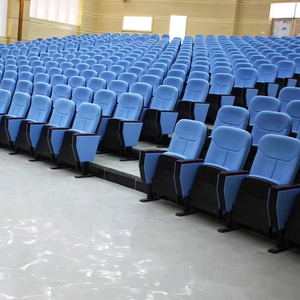 Hiện đại nhựa độn Auditorium tiêu chuẩn kích thước chỗ ngồi nhà cung cấp Nhà thờ rạp hát tại ghế Auditorium gấp lên ghế - Product Image 2
