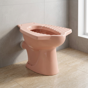 WC en céramique bleu rustique de style anglo-indien avec options de siphon S/P pour salle de bain - Product Image 5