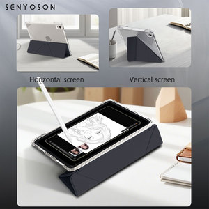 Funda Protectora Personalizada SYX para <span class=keywords><strong>iPad</strong></span> 11 con Ranura para Lápiz, Plegable en Y, 10.2 Pulgadas, Anti-Pliegues, Carcasa Acrílica de <span class=keywords><strong>9</strong></span>.ª Generación - Product Image 1