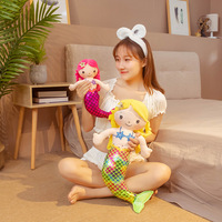 Poupées sirènes princesse très populaires, jouet en peluche super doux en coton PP, avec paillettes, lavées et vernies aux UV, 31-50 cm, cadeau d'anniversaire