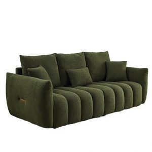 Sofá de Tela Tipo Peluche Premium, Sofá en Forma de L de 3 Plazas, Asiento Profundo Extra Grande |   Sofá Moderno Tapizado para Sala de Estar, Muebles para el Hogar - Product Image 3