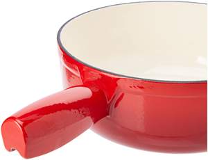 Pot à fondue au chocolat en <span class=keywords><strong>fonte</strong></span> émaillée personnalisé <span class=keywords><strong>caquelon</strong></span> à fondue au fromage ustensiles de cuisine traditionnels suisses ensemble de fondue - Product Image 6