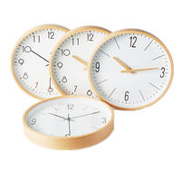Jam Dinding Digital Quartz Bambu Gaya Modern Abad Pertengahan dengan Logo Kustom-AbouTime AT5022
