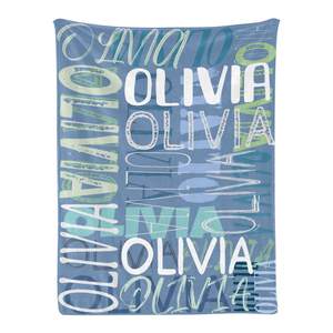 Mantas personalizadas de cumpleaños para bebés, manta personalizada con nombre para niños y adultos, venta al por mayor - Product Image 2