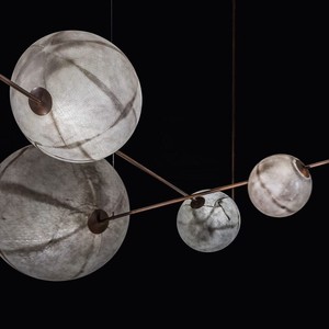 Creative Designer Silk Chandelier Round <b>Led</b> <b>Light</b> For Living Room Bedroom Home Decor - Product Image 1