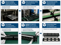Panel Patch Lc Duplex 48 Port 1u UTP Cat6 Bersertifikasi UL dengan Logo Kustom, Respon Cepat, 48 Core, untuk 10gbps
