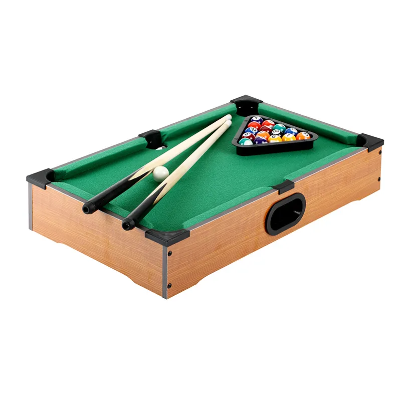 Mini Tabletop Pool Set-Billard-Spiel Enthält Game Balls, Sticks, Kreide, Pinsel und Dreieck-Tragbar und Spaß für die Familie