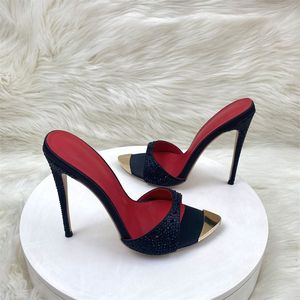 Sandalias de Tacón Alto de Lujo para Mujer, Estilo Moderno, Tipo Mule, 2025 - Product Image 2