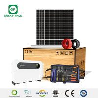 Panel daya monokristalin MPPT kustom lengkap 125kw 100kw 80kw Grid swakriya sistem tenaga surya Growatt surya