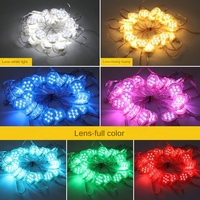 Fuente de luz de punto RGB profesional, IP65 impermeable DMX512 LED Pixel Light DC24V para proyecto de iluminación de fachada de puente de construcción