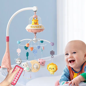 SeaMind Brinquedos do bebê recém-nascido pendurado sinos da cama 0-6 meses luzes rotativas música sinos de cabeceira quebra-cabeça calmante e agitando sinos - Product Image 3