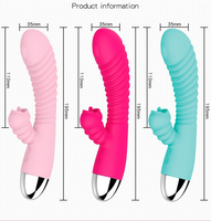 Leistungsstarker G-Punkt Rabbit Vibrator für Frauen mit Klitoris-Leckstimulation und 12 Geschwindigkeiten, Dildo-Vibrator für Masturbation, Sexspielzeug
