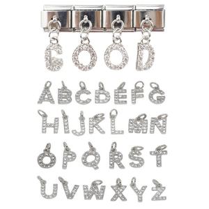 Pulsera de Acero Inoxidable Chapada en Oro con Colgante de Letra, Estilo Italiano, Nuevo Lanzamiento, Personalizable, Serie de Letras, Diseño Modular - Product Image 5