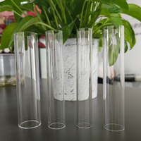 Tube acrylique transparent coloré sur mesure, diamètre extérieur 10-500 mm, tube en PMMA polycarbonate de grand diamètre, 100% matière vierge, prix direct usine