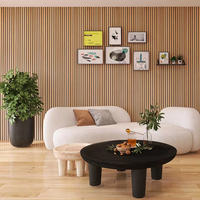Panneaux acoustiques en bois à lattes KASARO MDF, revêtement en feutre gris, panneaux acoustiques rembourrés pour l'intérieur, panneaux muraux acoustiques pour magasin, akupanel
