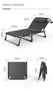 Cama Plegable para Campamento, Venta Directa <span class=keywords><strong>de</strong></span> Fábrica, Cama Individual para Siesta en la Oficina con Marco Reforzado - Product Image 2