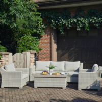 Innenhof Freizeit Balkon Wohnzimmer Villa Outdoor Sofa Wicker Rattan Gartens tuhl Sofas Set Outdoor Kombination möbel