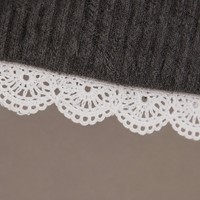 Pull-over en maille personnalisé avec logo pour femme, col rond, manches longues, motif géométrique, décontracté, mode hiver, mélange acrylique, usine OEM & ODM