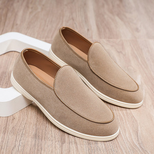 Vente en gros Nouveautés Printemps-Été Mocassins de yacht <span class=keywords><strong>pour</strong></span> hommes en daim givré à talon incliné, Chaussures décontractées <span class=keywords><strong>pour</strong></span> hommes - Product Image 2