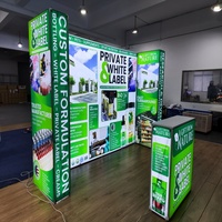 Sk61 — vitrine Portable en aluminium de 10 pieds, présentoir de mode pour spectacle du commerce, Stand de spectacle