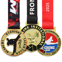 Médailles de sport personnalisées en métal doré pour marathon, kick-boxing, karaté, taekwondo – Vente en gros à prix fabricant