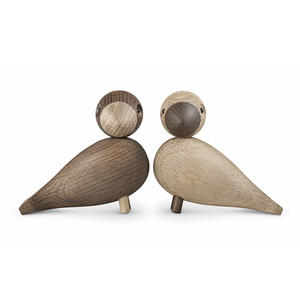 Figurines d'oiseaux en bois, oiseaux en bois modernes, ornements d'oiseaux en bois sculptés à la main - Product Image 3