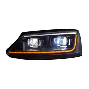 Für Volkswagen Jetta <span class=keywords><strong>Sagitta</strong></span> 2012-2018 LED Nachrüstung Ersatz scheinwerfer Neuer Zustand DRL Scheinwerfer lampe - Product Image 1