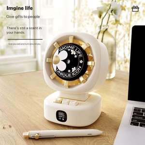 Ventilador de Escritorio sin Aspas con Rociador de Agua y Oscilación Automática de Alta Velocidad, Ventilador Eléctrico Portátil - Product Image 5