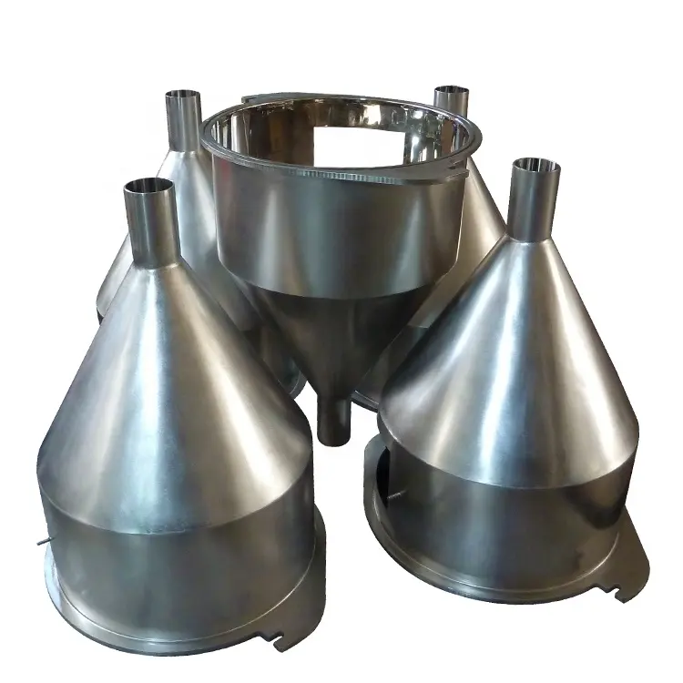 Pièces de séparateur de métaux sur mesure fabrication de tôle d'entonnoir de mise en conserve en acier inoxydable
