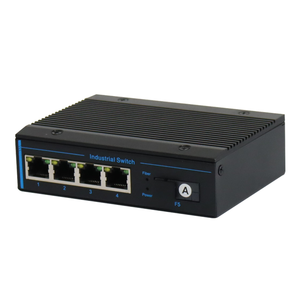 Switch industriel robuste Gigabit 4 ports RJ45 10/100/1000M vers 1 convertisseur de média fibre SC avec protection contre la foudre 6KV pour usine intelligente - Product Image 2