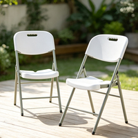 Chaise pliante en plastique de qualité commerciale pour événements et mariages, capacité de charge lourde, approvisionnement en gros