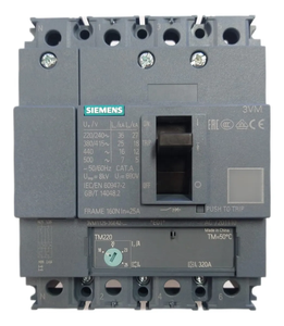 3VM1 ซีรีส์ MCCB 25kA 16A-160A 3,4P พร้อมเทอร์มอลแมกเนติกเซอร์กิตเบรกเกอร์ TM220 - Product Image 1