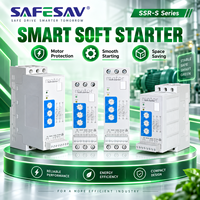SAFESAV SSR-S RS485 Communication 200 à 500V Tension Universelle Contrôle de Couple Continu 0.75kW 3A Démarreur Progressif pour Moteur de Mélangeur