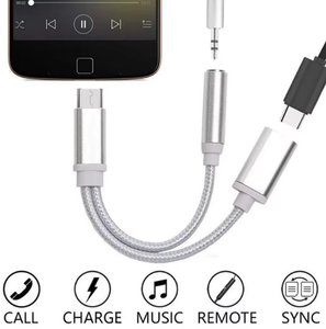 Divisor USB-C 3 en 1, Carga Rápida PD27W, Dongle de Audio, Chip Decodificador AB136D, Tipo-C a <span class=keywords><strong>Lightning</strong></span> y Conector de 3.5mm para Dispositivos Móviles - Product Image 5