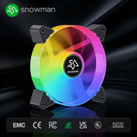 Ventilador de PC GF120 ARGB de 120 mm, Blanco, PWM, 20dBA, Silencioso, 5V, Sincronización en Cadena, para Computadoras de Juego, Proveedor OEM al por Mayor