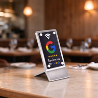 Support d'affichage électronique personnalisé NFC pour cartes de commentaires et avis sur les réseaux sociaux d'hôtels