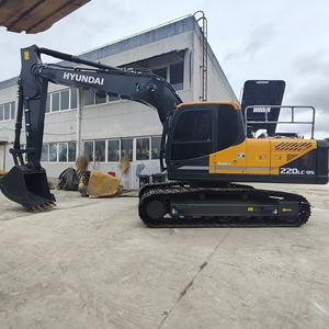 Excavadora de ruedas Hyundai 220LC-9S usada, el mejor servicio, motor Cummins original coreano, excavadoras hidráulicas pesadas de segunda mano - Product Image 3
