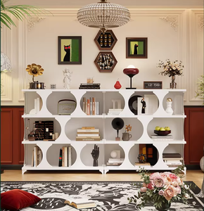 Estantería Moderna de Metal de 3 Niveles, Abierta, Ahorra Espacio, para Oficina en Casa, Comedor, Sala de Estar, Dormitorio - Product Image 4