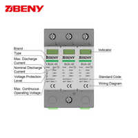 BENY AC parafoudre parafoudre SPD 3P 385V AC dispositif de protection contre les surtensions pour l'application solaire PV