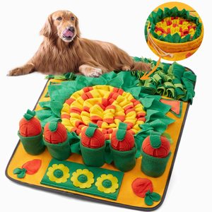 Alfombra de Olfateo para Perros 70x50cm Estilo Zanahoria, Manta de Entrenamiento para Forrajar, Juguete de Rompecabezas para Alimentación Lenta de Mascotas - Product Image 1