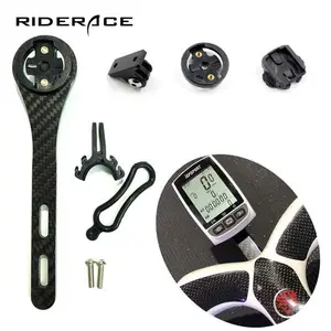 RIDERACE Computer Mount Road Bicycle Cycling Camera Computer Carbon cronometro Holder per Bryton Cateye Garmin Gopro Light Mount