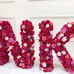 GNW kustom huruf kualitas tinggi latar belakang bunga lengkungan dinding pernikahan mengusulkan latar belakang bunga dinding untuk dekorasi pernikahan - Product Image 3