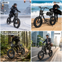 Vélo électrique ZUMI US Brazil Stock Factory 1000W 48V à pneus larges tout-terrain pour adultes, fournisseur en gros OEM ODM