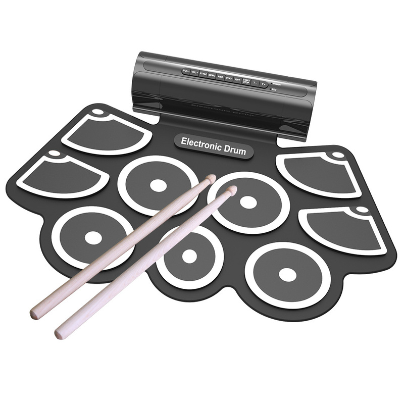 Silicone Hand Roll up Drum Kit
