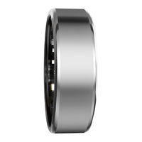 Bague Connectée Intelligente de Santé CR-16 en Acier Inoxydable, Suivi Sommeil Fréquence Cardiaque Pression Artérielle, Photo Gestuelle, Étanchéité 5ATM, Bague Intelligente pour Couple