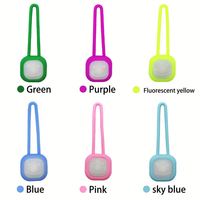 Pendentif lumineux pour chien de haute qualité personnalisé, multicolores, pour l'extérieur, LED pour chien, lumière de marche nocturne pour chien, silicone