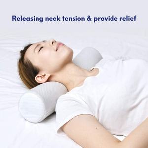 La <span class=keywords><strong>almohada</strong></span> enrollable para relajación del <span class=keywords><strong>cuello</strong></span> proporciona soporte cervical, alivia el <span class=keywords><strong>dolor</strong></span> de <span class=keywords><strong>cuello</strong></span> causado <span class=keywords><strong>por</strong></span> enfermedades de la columna vertebral - Product Image 2