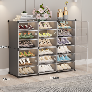 Scarpiera Semplice per la Casa. Piccolo Armadietto per Scarpe, Moderno ed Esteticamente Gradevole. Contenitori ad Alta Capacità. - Product Image 1