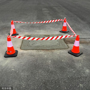 Cono de tráfico de cinturón retráctil de 3 metros, Material ABS, cinta de tráfico conectada a cono, productos de advertencia de tráfico - Product Image 6